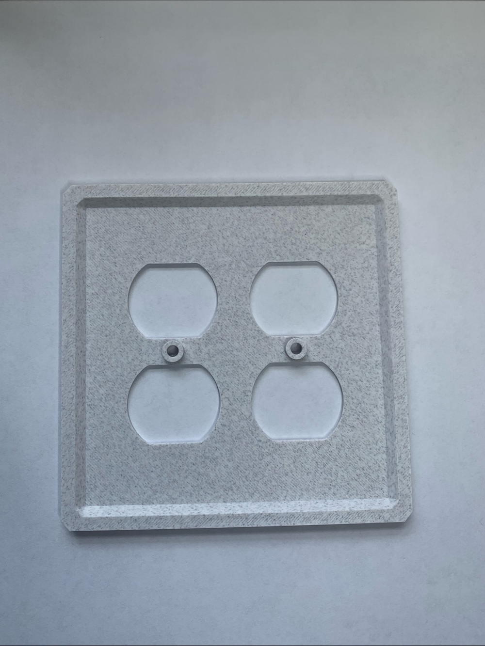 3 Pack Marble Textured 4-Outlet Wall Plate Cover - Picture 6 of 10